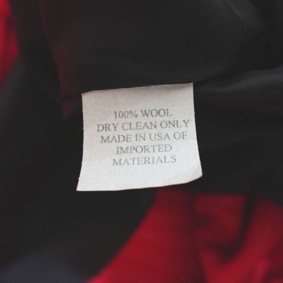 Caroline Rose Set Womens XS Red Black Wool Jacket Tank Pants Christmas‎ Holiday - Picture 10 of 16